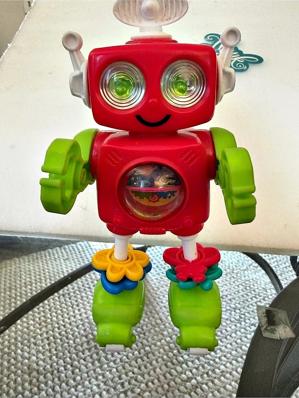 PlayGo 4-in-1 Ultimate Learning Bot (Top / toy Component) Robot Red & green